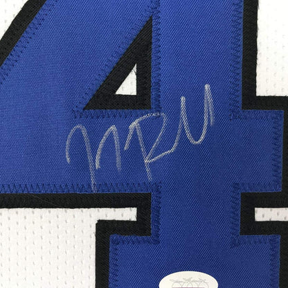 Autographed/Signed JJ J.J. Redick Duke White College Basketball Jersey JSA COA