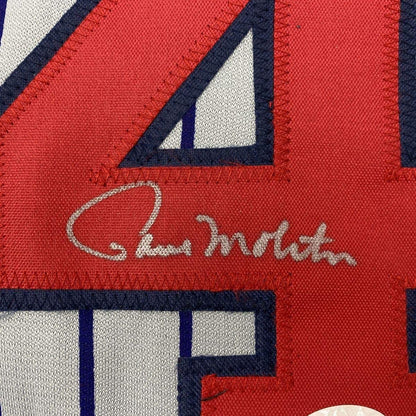 Framed Autographed/Signed Paul Molitor 33x42 Minnesota Pinstripe Baseball Jersey JSA COA