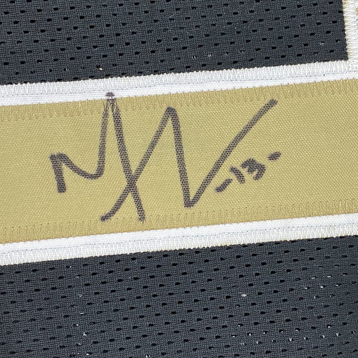 Framed Autographed/Signed Michael Thomas 33x42 New Orleans Black Football Jersey Beckett BAS COA