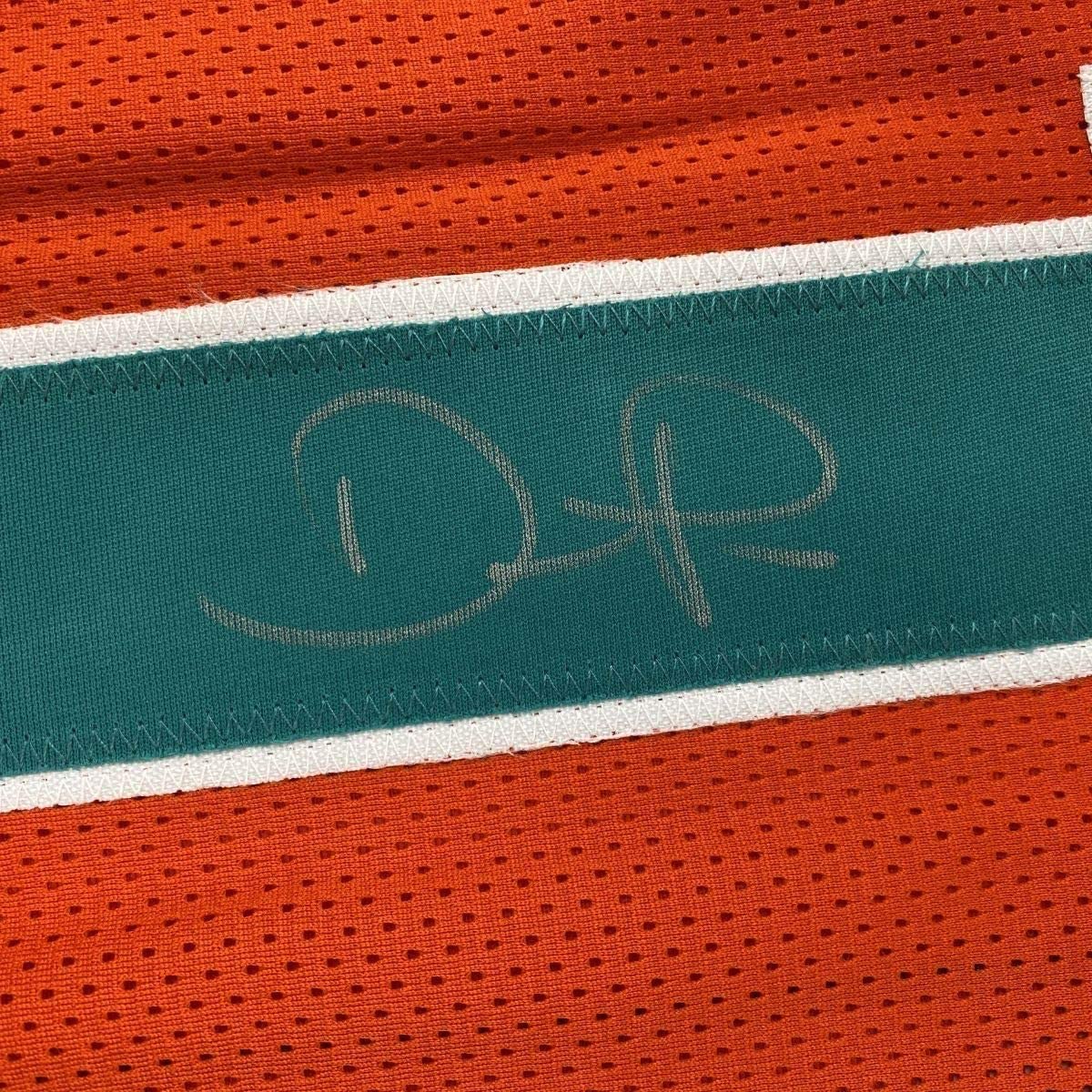 Framed Autographed/Signed Devante Parker 33x42 Miami Orange Football Jersey JSA COA