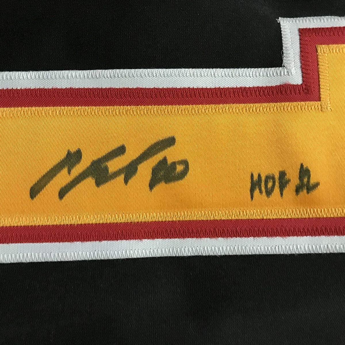 Framed Autographed/Signed Pavel Bure"HOF 12" 33x42 Vancouver Canucks Black Hockey Jersey Beckett BAS COA