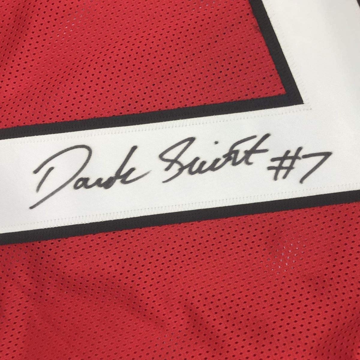 Framed Autographed/Signed D'Andre Swift 33x42 Georgia Red College Football Jersey JSA COA
