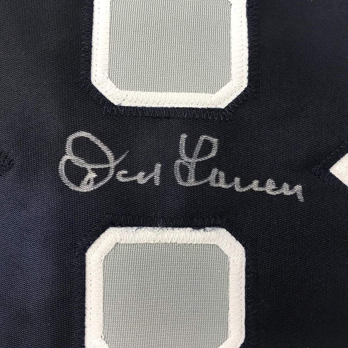 Framed Autographed/Signed Don Larsen 33x42 New York Grey Baseball Jersey JSA COA