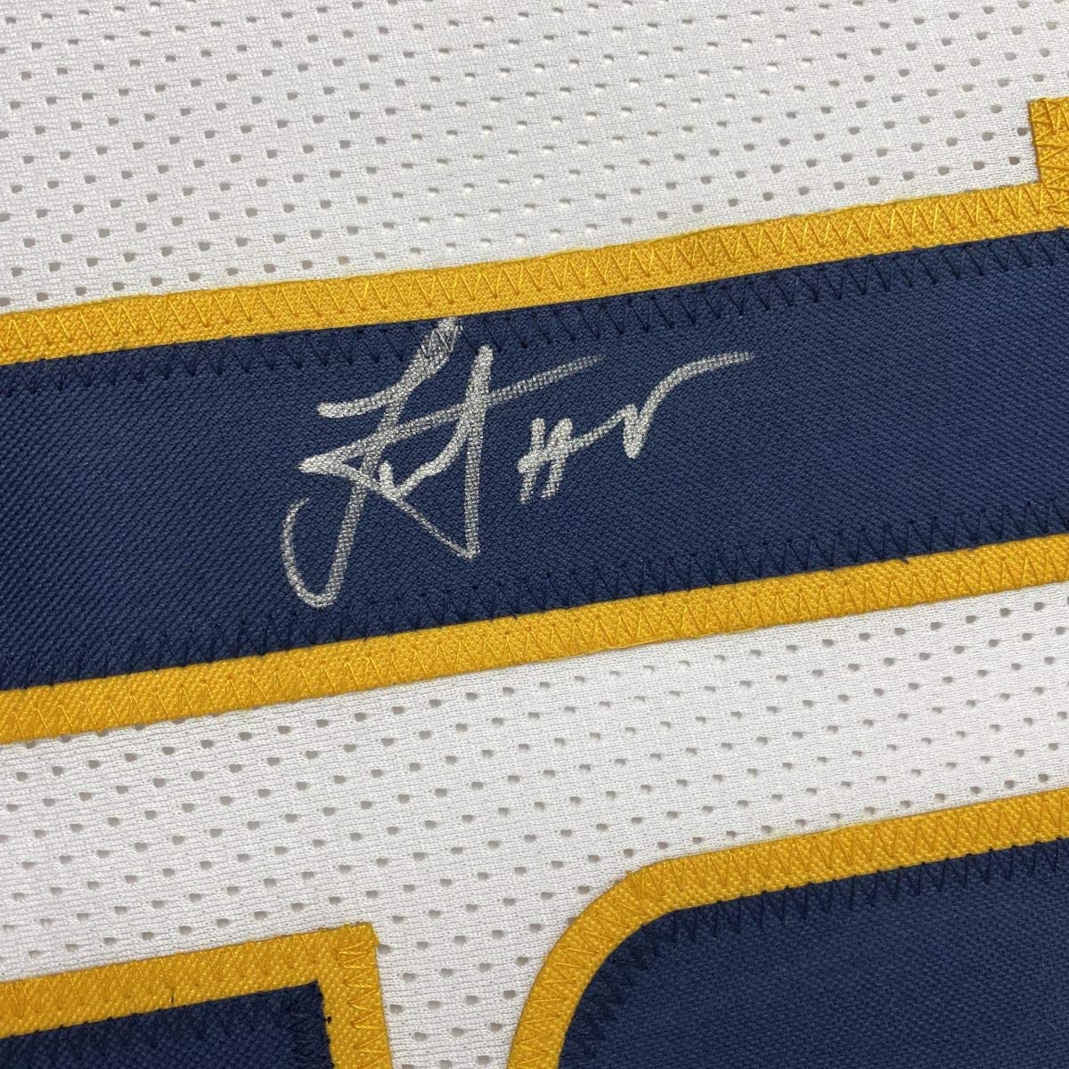 Autographed/Signed Nikola Jokic Denver White Basketball Jersey JSA COA