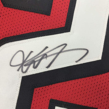 Framed Autographed/Signed Keanu Neal 33x42 Atlanta Splite Football Jersey PSA/DNA COA