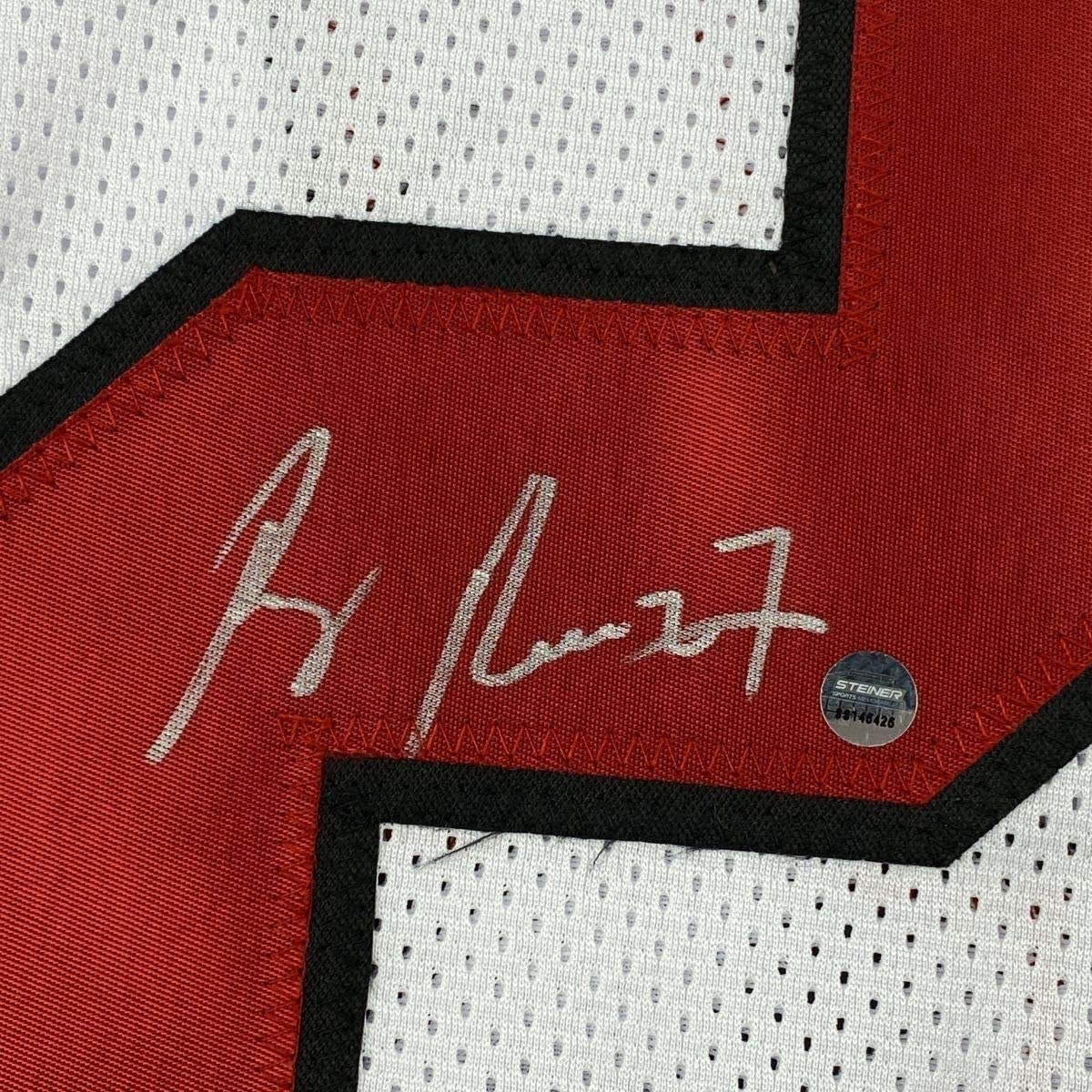 Framed Autographed/Signed Ray Rice 33x42 Rutgers White College Football Jersey Steiner Sports COA