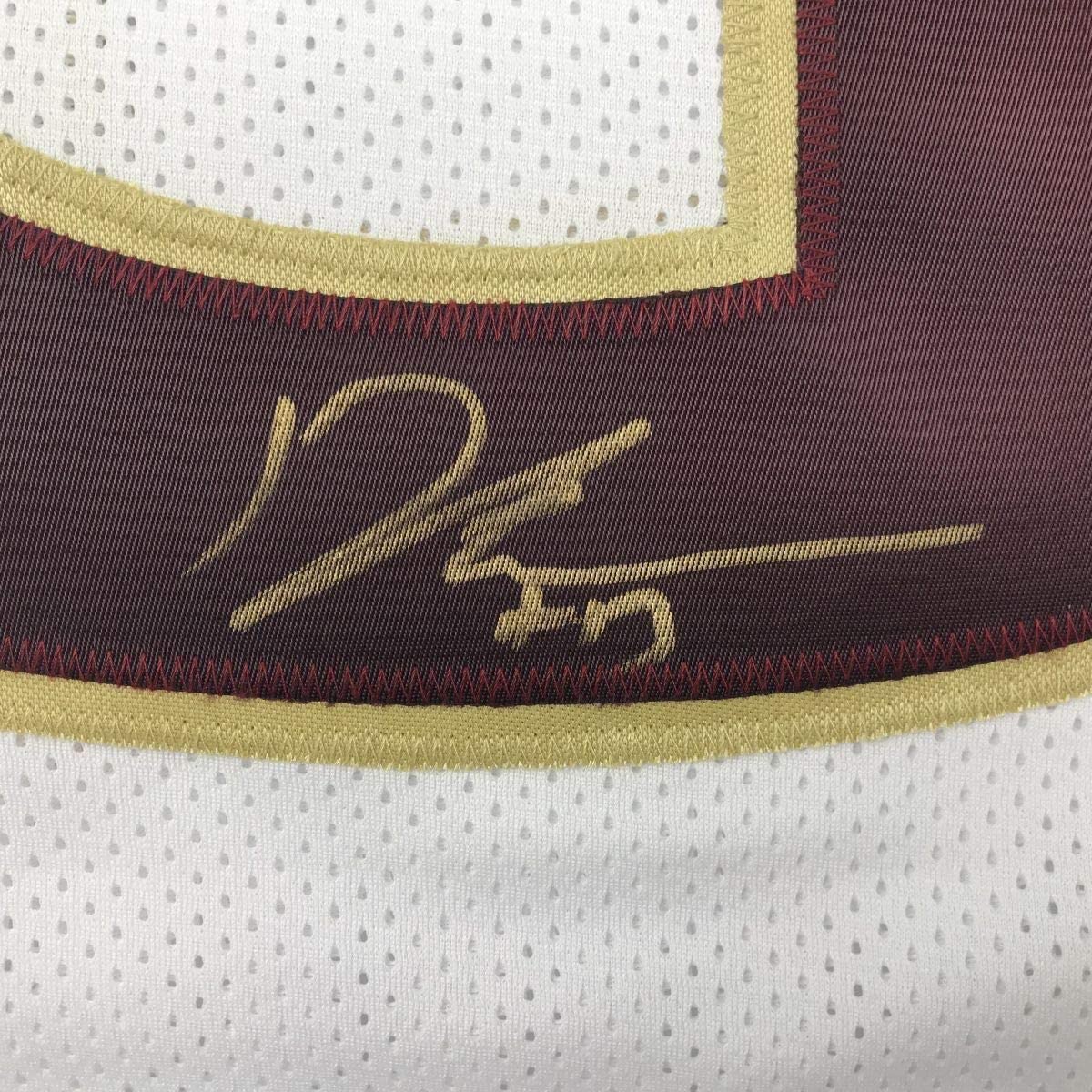 Framed Autographed/Signed Derwin James 33x42 Florida State FSU White College Football Jersey JSA COA