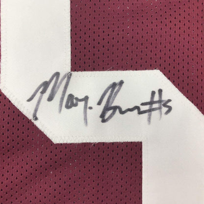 Framed Autographed/Signed Marquise Brown 33x42 Oklahoma Red College Football Jersey JSA COA