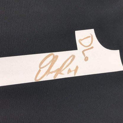 Framed Autographed/Signed D'Angelo Russell DLo 33x42 Brooklyn Black Basketball Jersey Athlete Holo COA