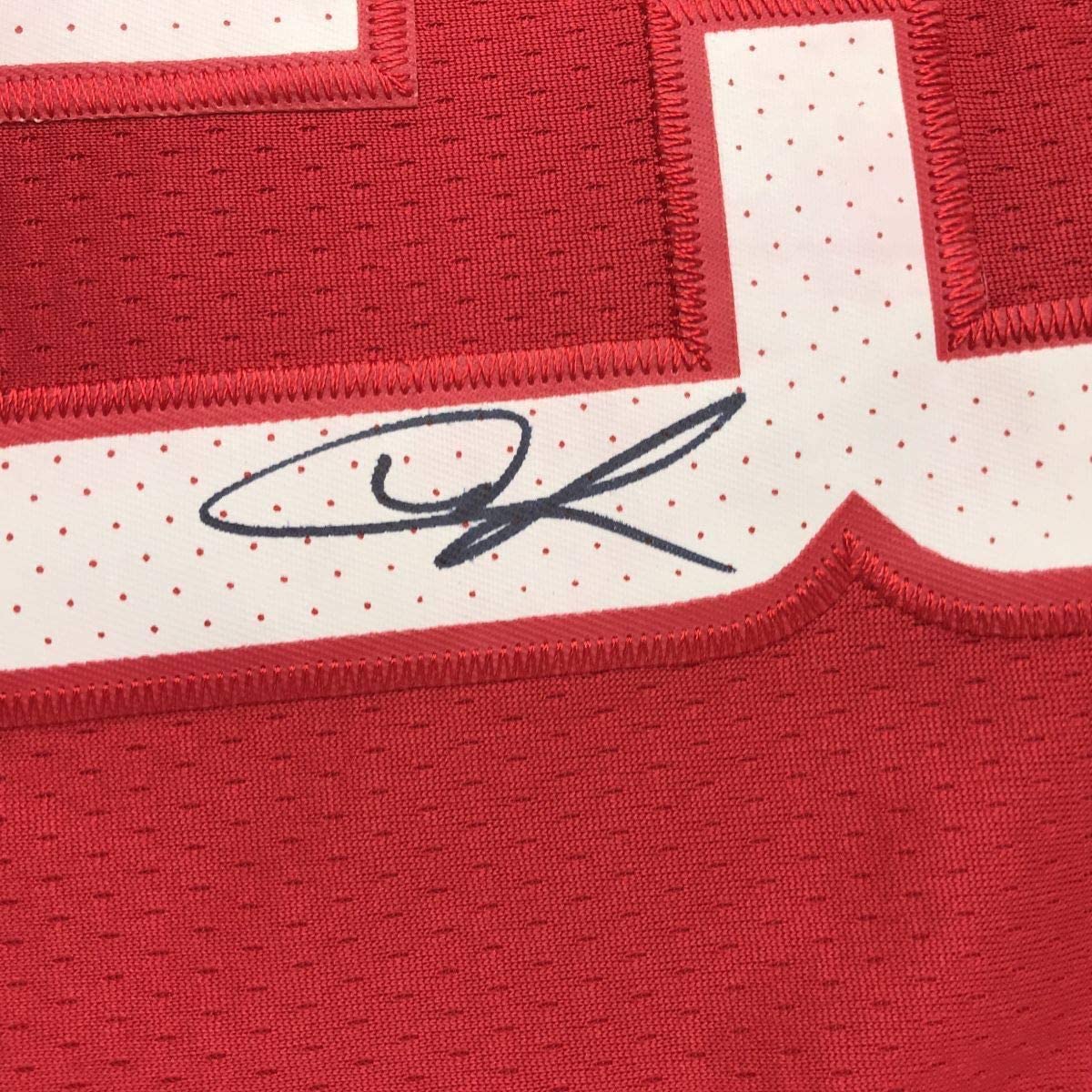 Framed Autographed/Signed Chris Paul 33x42 Houston Rockets Red Basketball Jersey Beckett BAS COA
