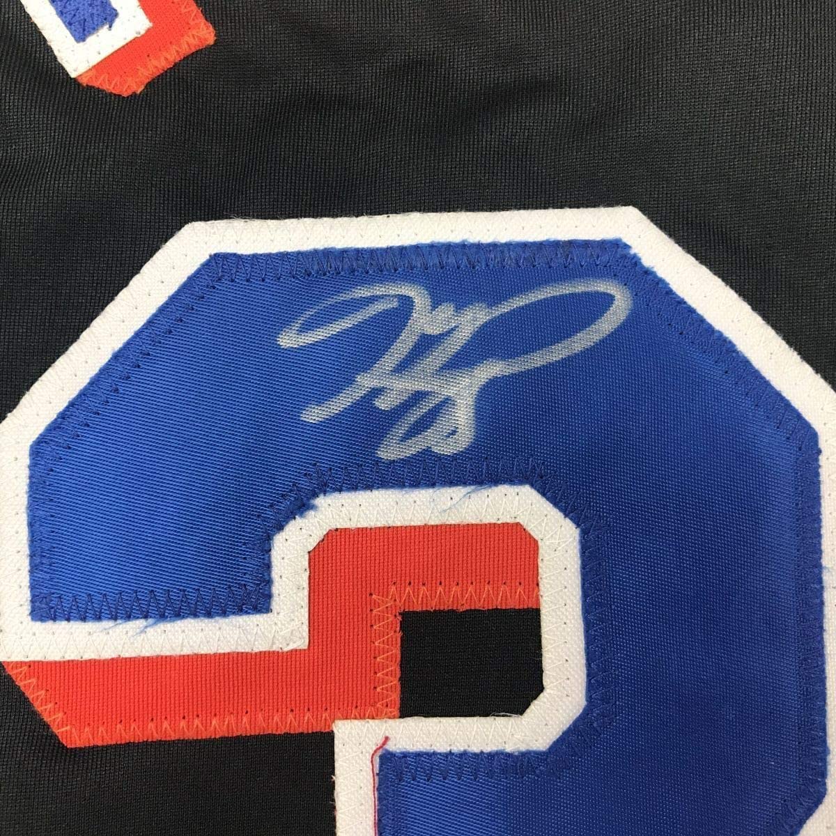 Framed Autographed/Signed Mike Piazza 33x42 New York NY Black Baseball Jersey Beckett BAS COA