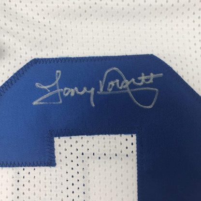 Framed Autographed/Signed Tony Dorsett 33x42 Dallas White Football Jersey JSA COA