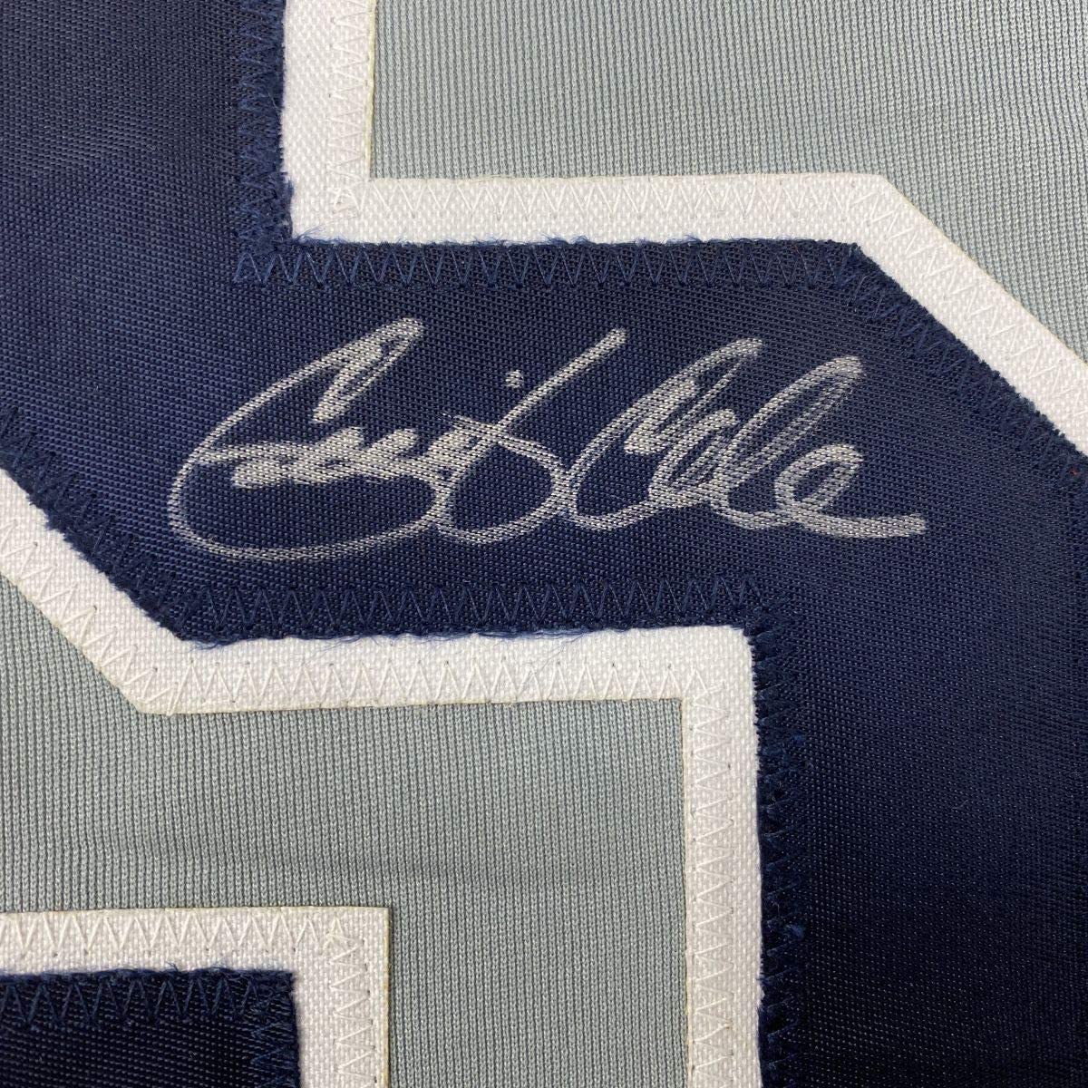 Framed Autographed/Signed Gerrit Cole 33x42 New York Grey Baseball Jersey JSA COA