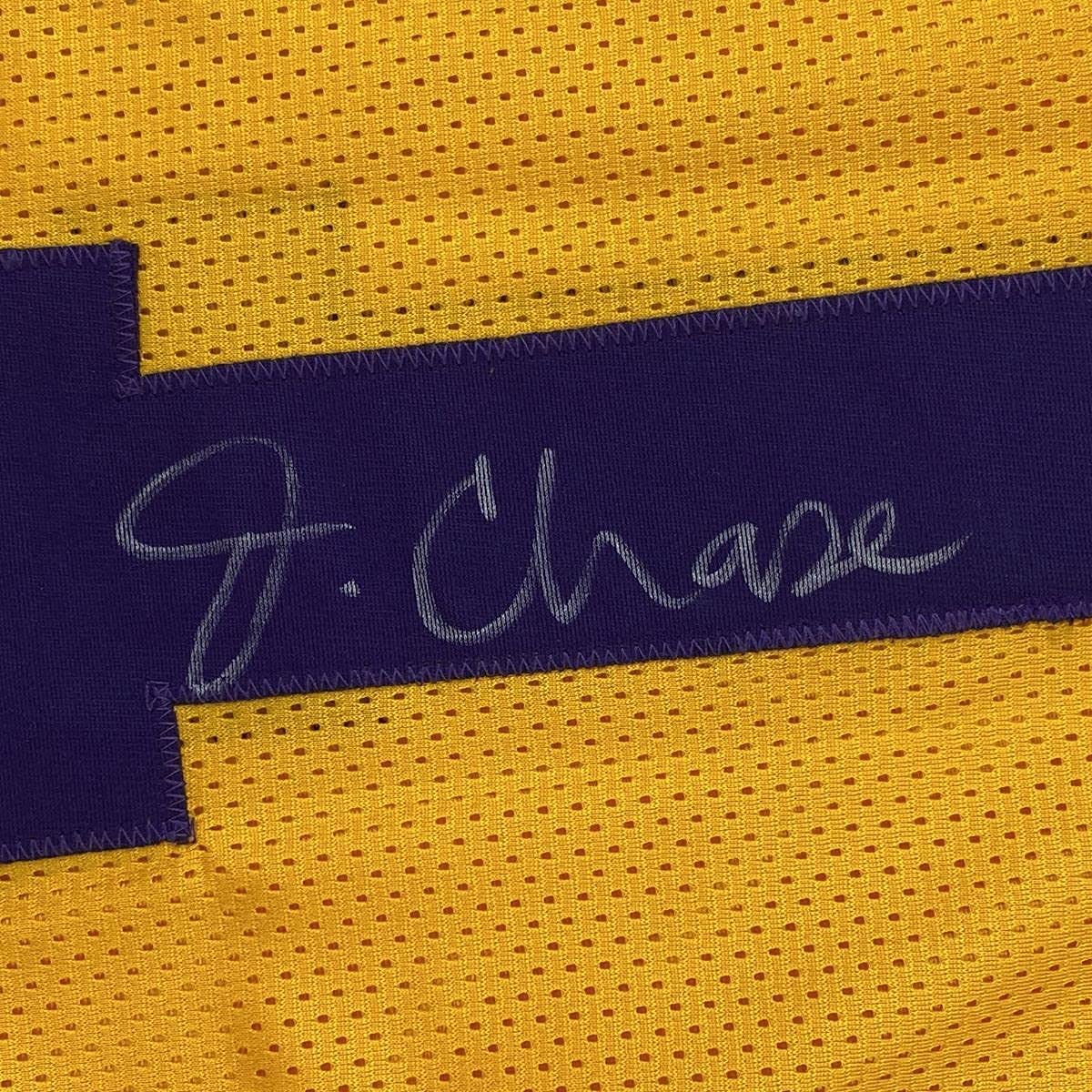 Framed Autographed/Signed Ja'Marr Chase 33x42 LSU Yellow College Football Jersey JSA COA