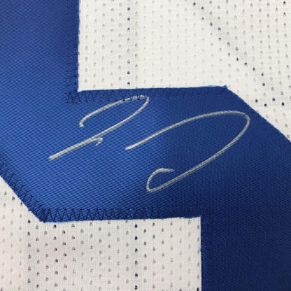 Framed Autographed/Signed Jaylon Smith 33x42 Dallas White Football Jersey PSA/DNA COA