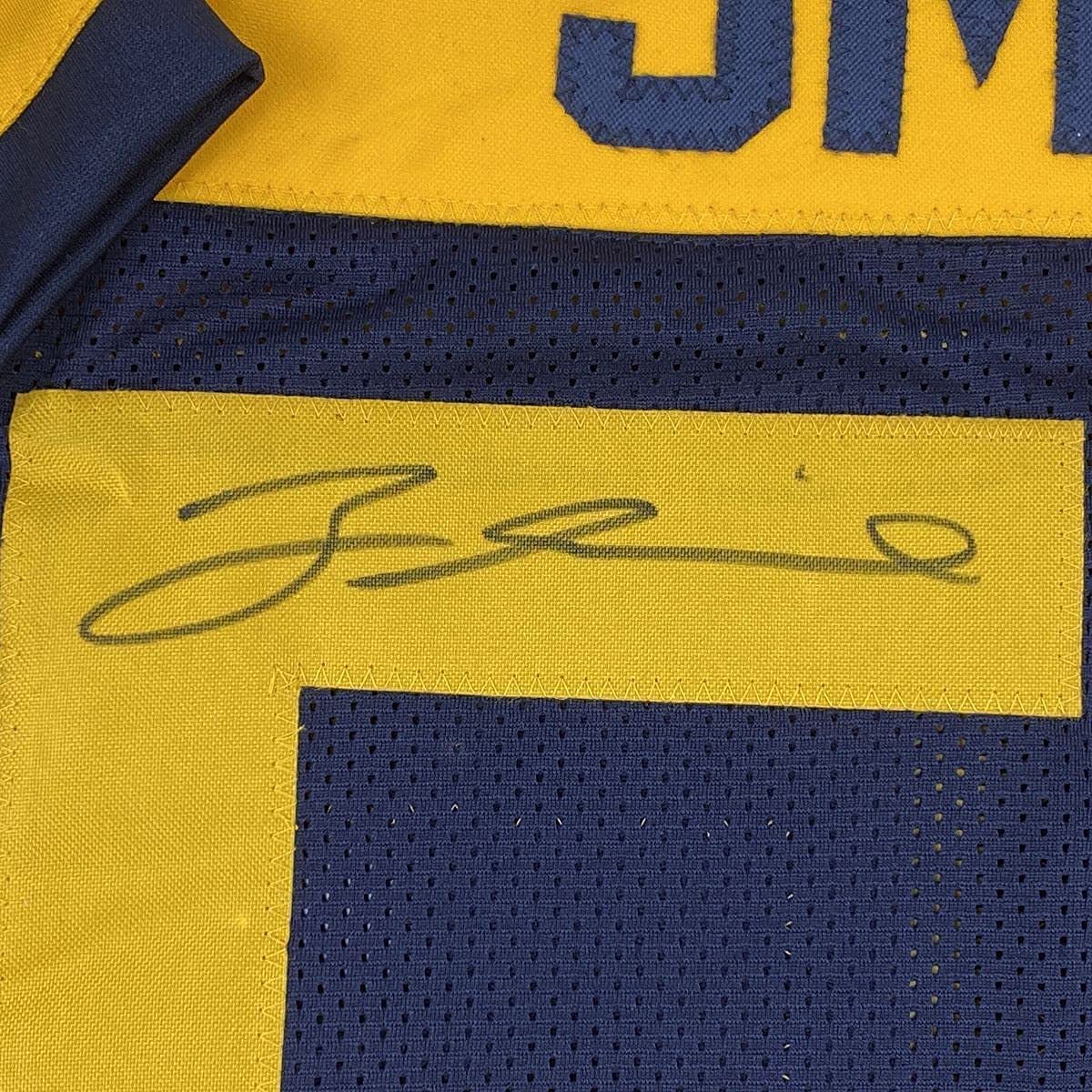 Framed Autographed/Signed Za'Darius Smith 33x42 Green Bay Retro Blue Football Jersey JSA COA