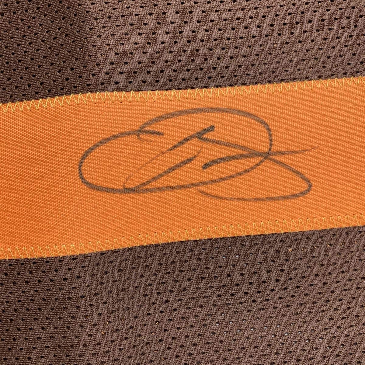 Autographed/Signed Odell Beckham Jr. Cleveland Color Rush Football Jersey Beckett BAS COA