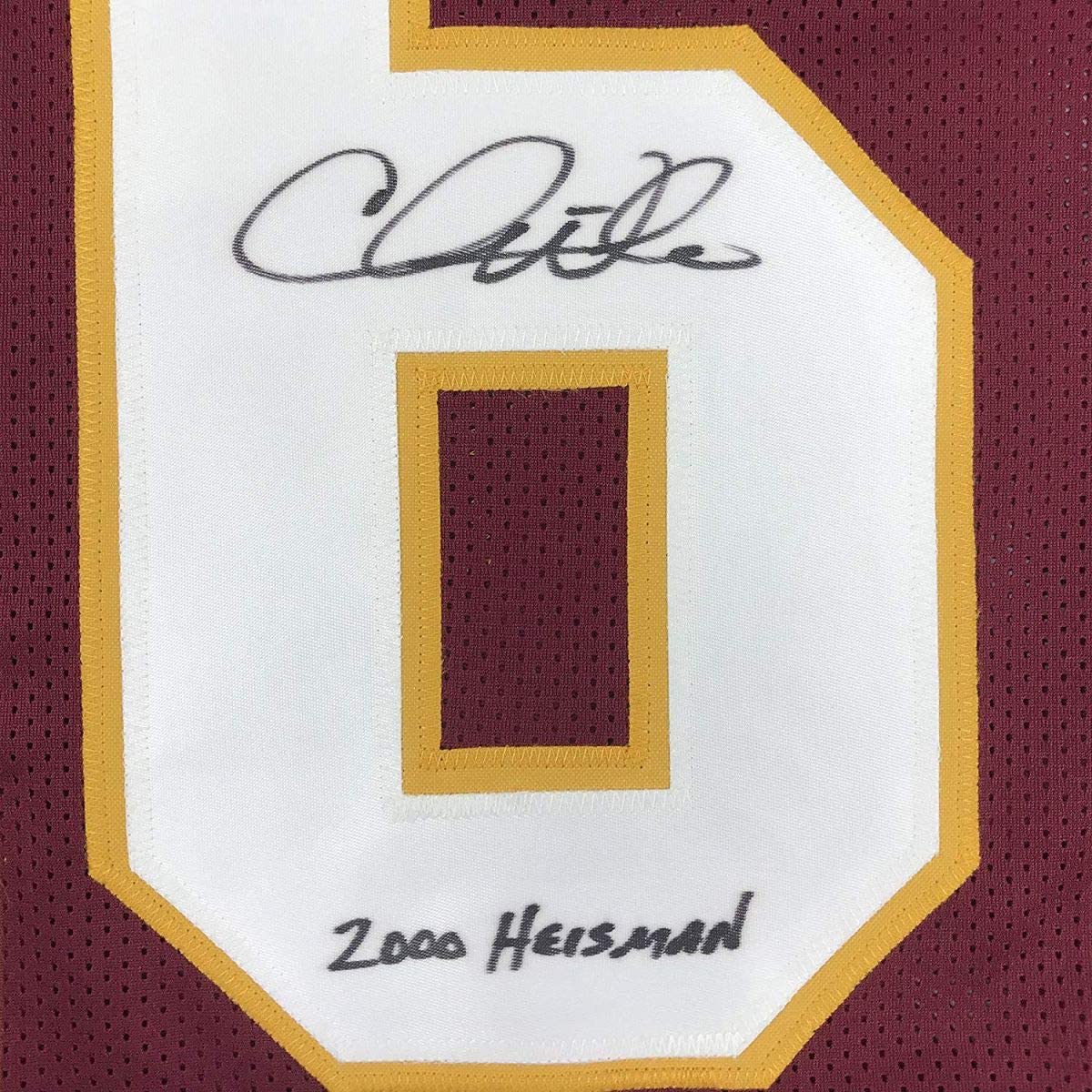 Autographed/Signed Chris Weinke"2000 Heisman" Florida State FSU Maroon Football Jersey JSA COA