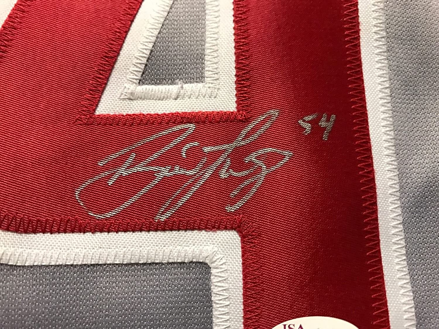 Framed Autographed/Signed Brad Lidge 33x42 Philadelphia Grey Baseball Jersey JSA COA