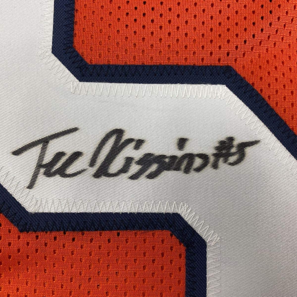 Framed Autographed/Signed Tee Higgins 33x42 Clemson Orange College Football Jersey JSA COA