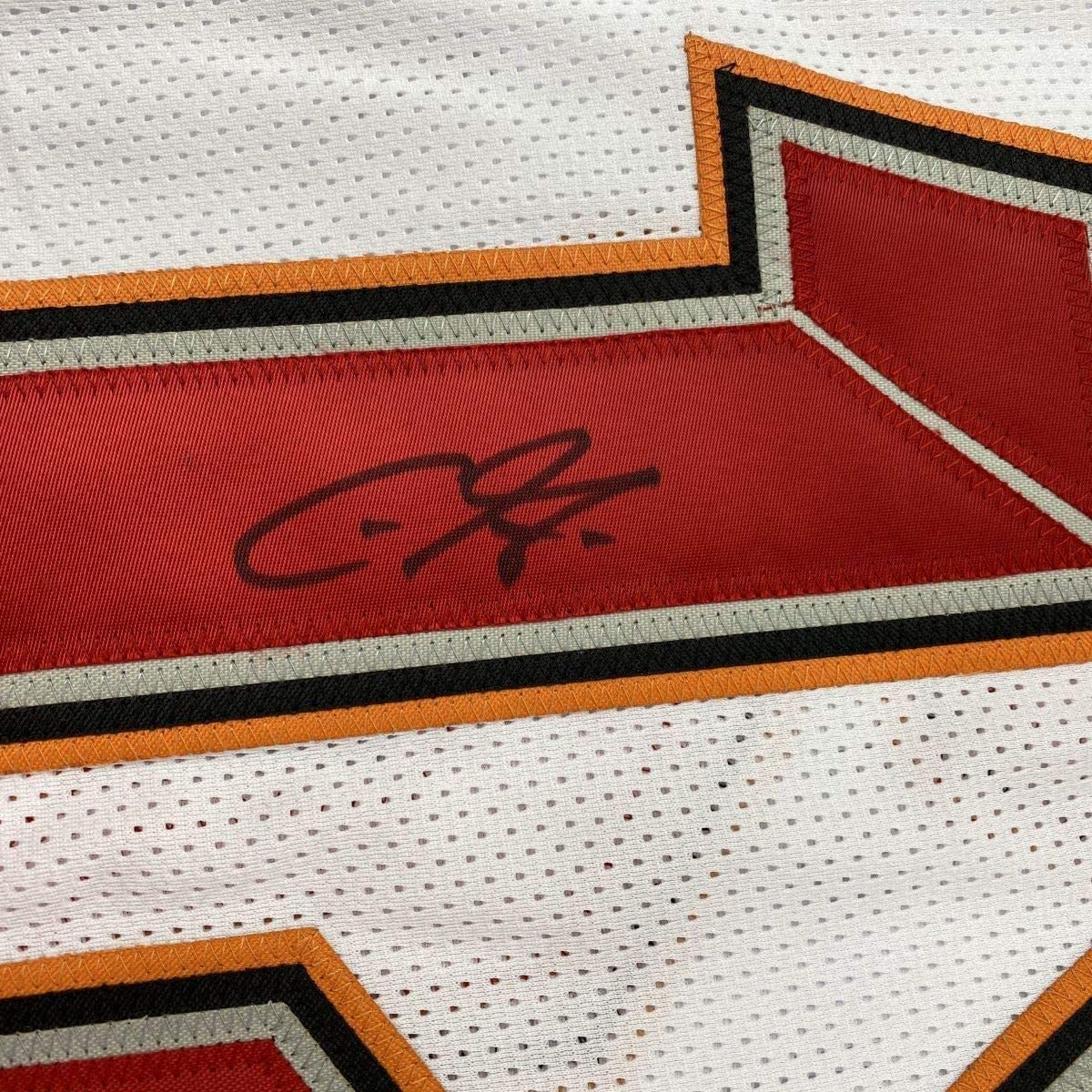 Framed Autographed/Signed Chris Godwin 33x42 Tampa Bay White Football Jersey PSA/DNA COA