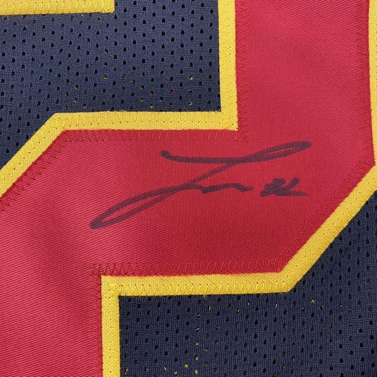 Framed Autographed/Signed Tyrann Mathieu 33x42 Kansas City Black Football Jersey PSA/DNA COA