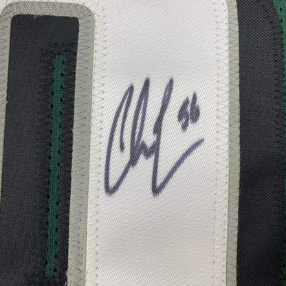 Framed Autographed/Signed Chris Long 33x42 Philadelphia Green Football Jersey JSA COA