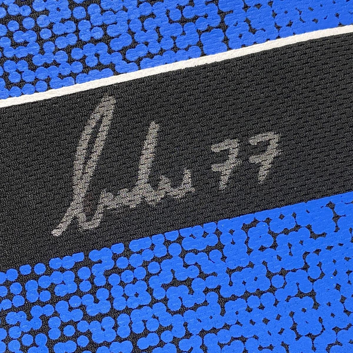 Framed Autographed/Signed Luka Doncic 33x42 Dallas Blue Practice Basketball Jersey Beckett BAS COA Holo Only