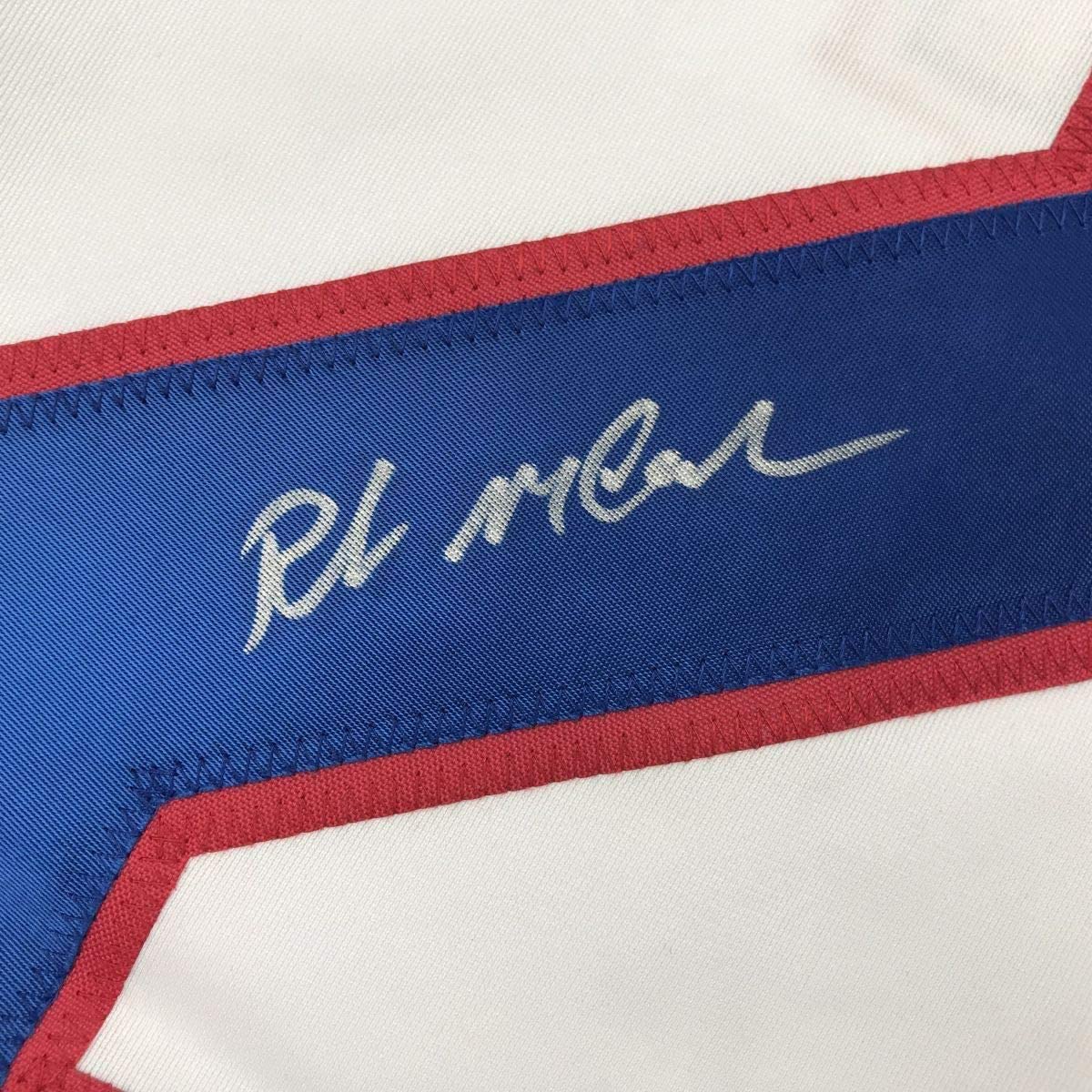 Framed Autographed/Signed Rob McClanahan 33x42 White Team USA Miracle On Ice 1980 Olympics Hockey Jersey JSA COA
