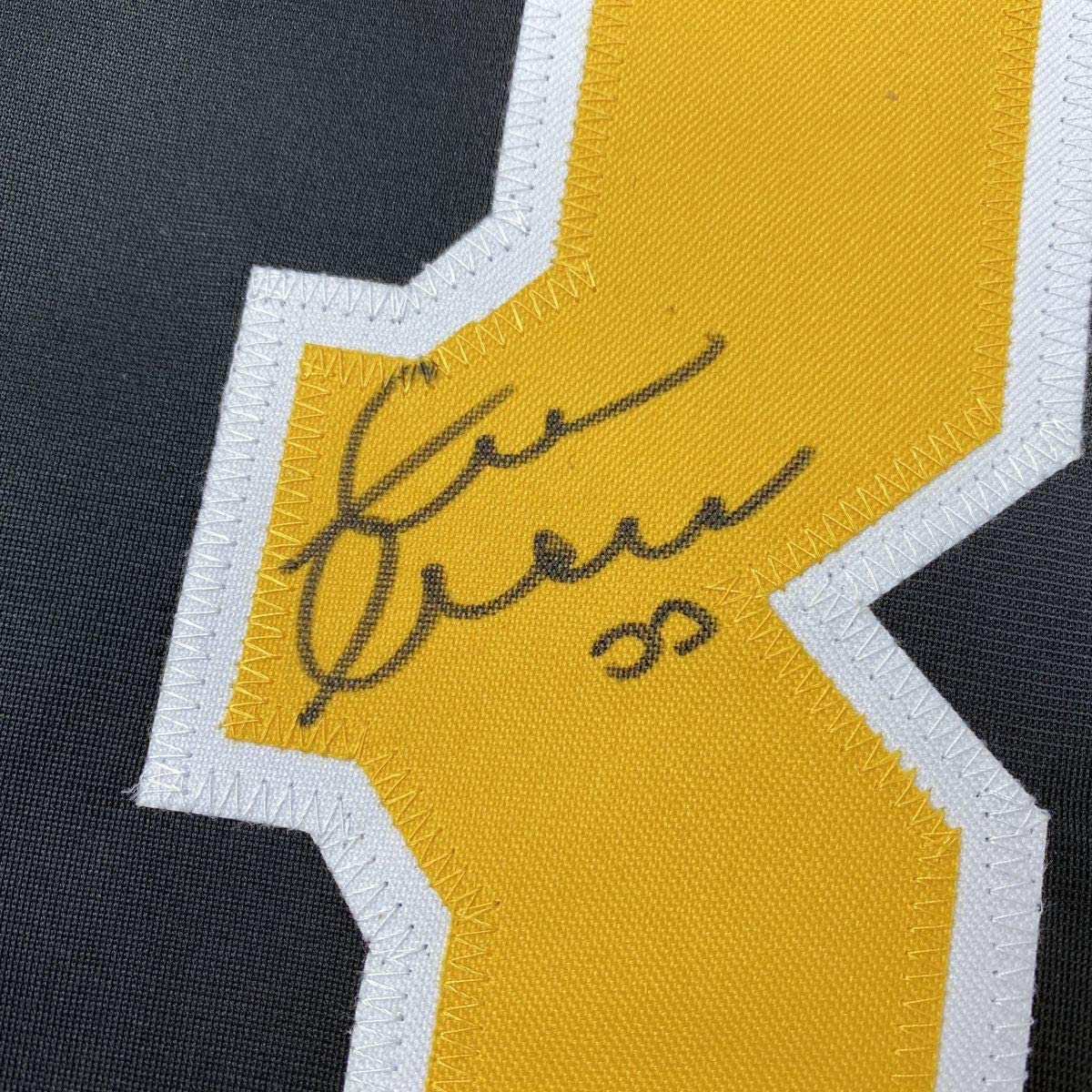 Framed Autographed/Signed Zdeno Chara 33x42 Boston Black Hockey Jersey JSA COA