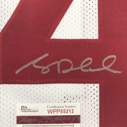 Framed Autographed/Signed Sam Darnold 33x42 USC Southen Cal White College Football Jersey JSA COA