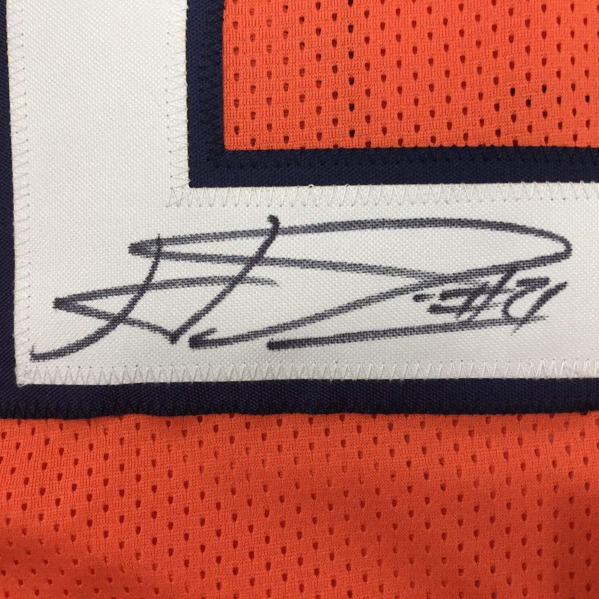 Framed Autographed/Signed Haha Ha Ha Clinton-Dix 33x42 Chicago Orange Football Jersey JSA COA
