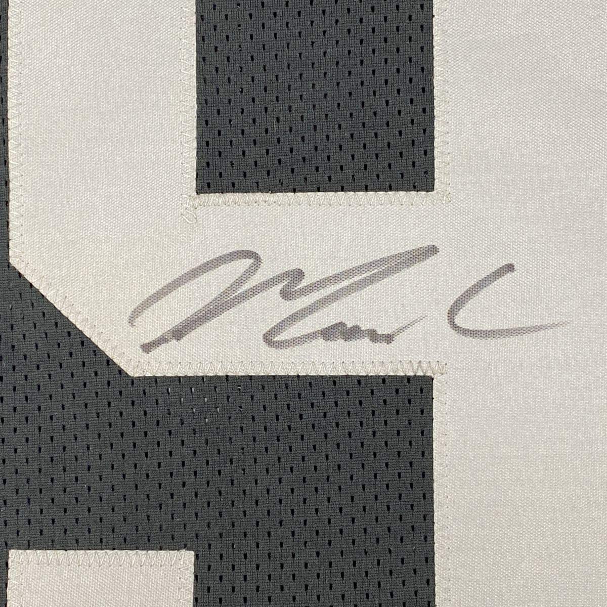 Framed Autographed/Signed Maxx Crosby 33x42 Las Vegas Oakland Black Football Jersey JSA COA