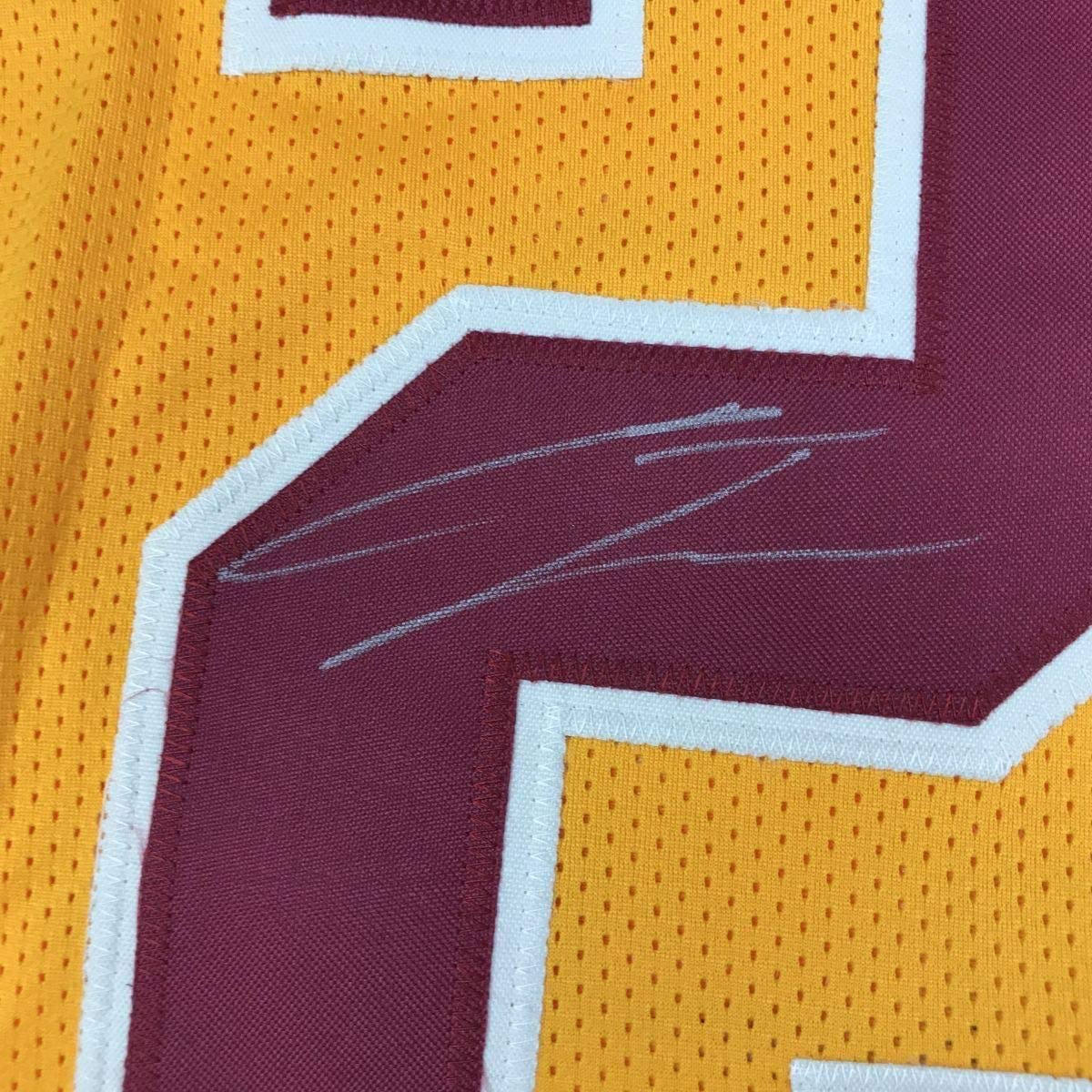 Framed Autographed/Signed Chris Thompson 33x42 Washington Yellow Football Jersey JSA COA