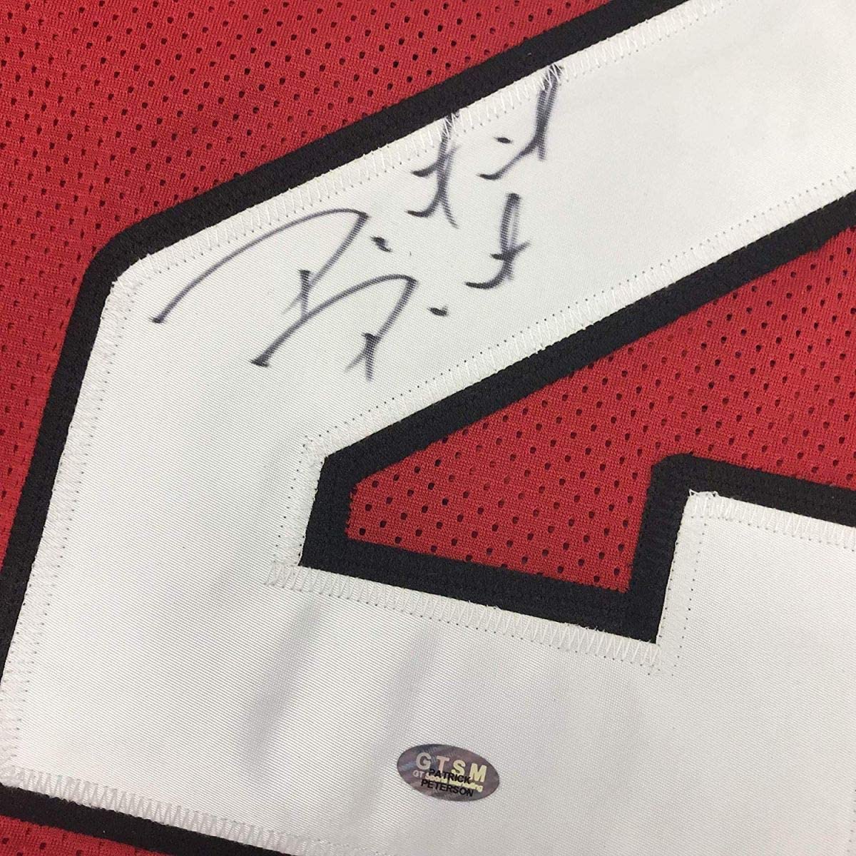 Framed Autographed/Signed Patrick Peterson 33x42 Arizona Red Football Jersey GTSM COA
