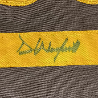 Framed Autographed/Signed Dave Winfield 33x42 San Diego Brown Baseball Jersey JSA COA