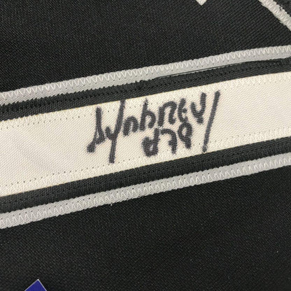 Framed Autographed/Signed Jose Abreu 33x42 Chicago Sox Black Baseball Jersey PSA/DNA COA