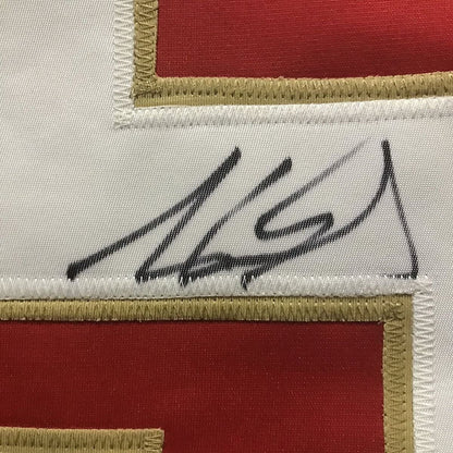 Framed Autographed/Signed Aaron Ekblad 33x42 Florida Panthers Red Hockey Jersey PSA/DNA COA