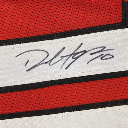 Framed Autographed/Signed DeAndre Hopkins 33x42 Arizona Red Football Jersey JSA COA