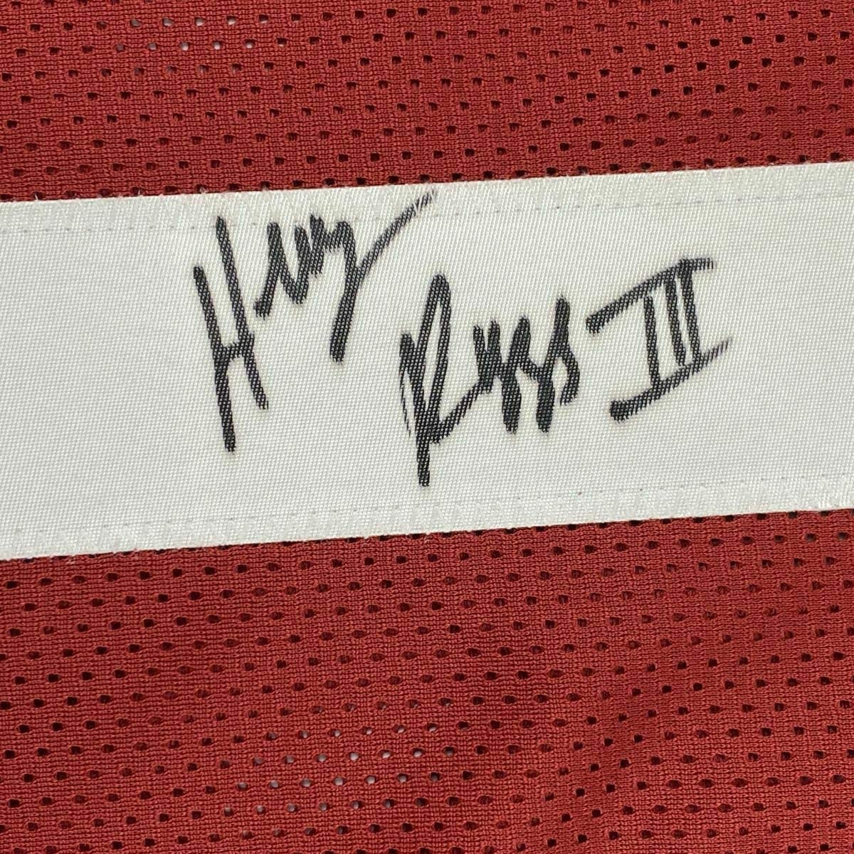 Framed Autographed/Signed Henry Ruggs III 33x42 Alabama Red College Football Jersey Beckett BAS COA