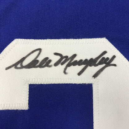 Framed Autographed/Signed Dale Murphy 33x42 Atlanta Dark Blue Baseball Jersey JSA COA