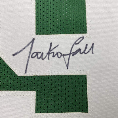Framed Autographed/Signed Tacko Fall 33x42 Boston Green Basketball Jersey PSA/DNA COA