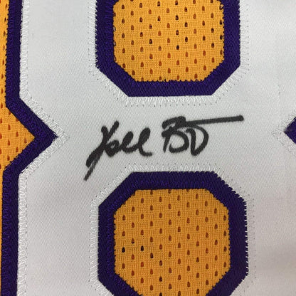 Framed Autographed/Signed Kobe Bryant 33x42 Los Angeles LA Yellow Basketball Jersey PSA/DNA COA