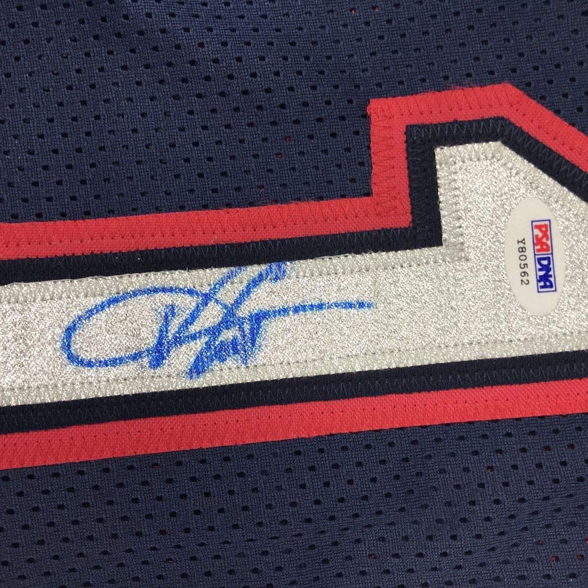 Framed Autographed/Signed Vince Carter 33x42 New Jersey NJ Blue Basketball Jersey PSA/DNA COA