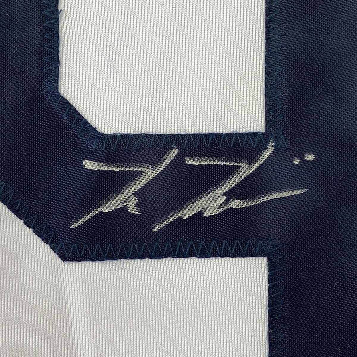 Framed Autographed/Signed Kevin Kiermaier 33x42 Tampa Bay White Baseball Jersey PSA/DNA COA