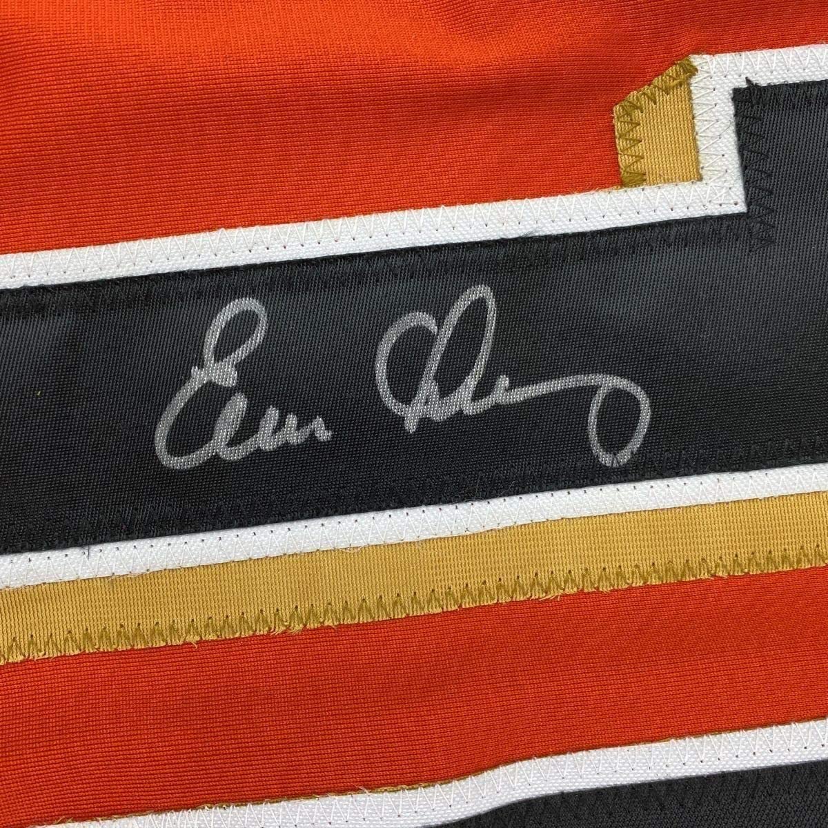 Framed Autographed/Signed Evan Longoria 33x42 San Francisco Orange Baseball Jersey JSA COA