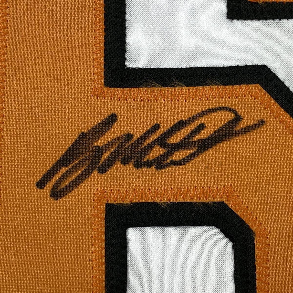 Framed Autographed/Signed Ryan Mountcastle 33x42 Baltimore White Baseball Jersey Beckett BAS COA