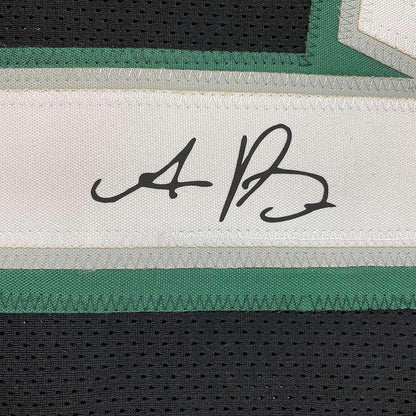 Framed Facsimile Autographed AJ A.J. Brown 35x39 Philadelphia Black Reprint Laser Auto Football Jersey