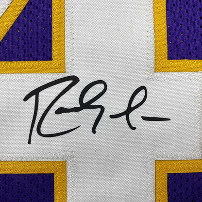Framed Facsimile Autographed Randy Moss 35x39 Minnesota Purple Reprint Laser Auto Football Jersey