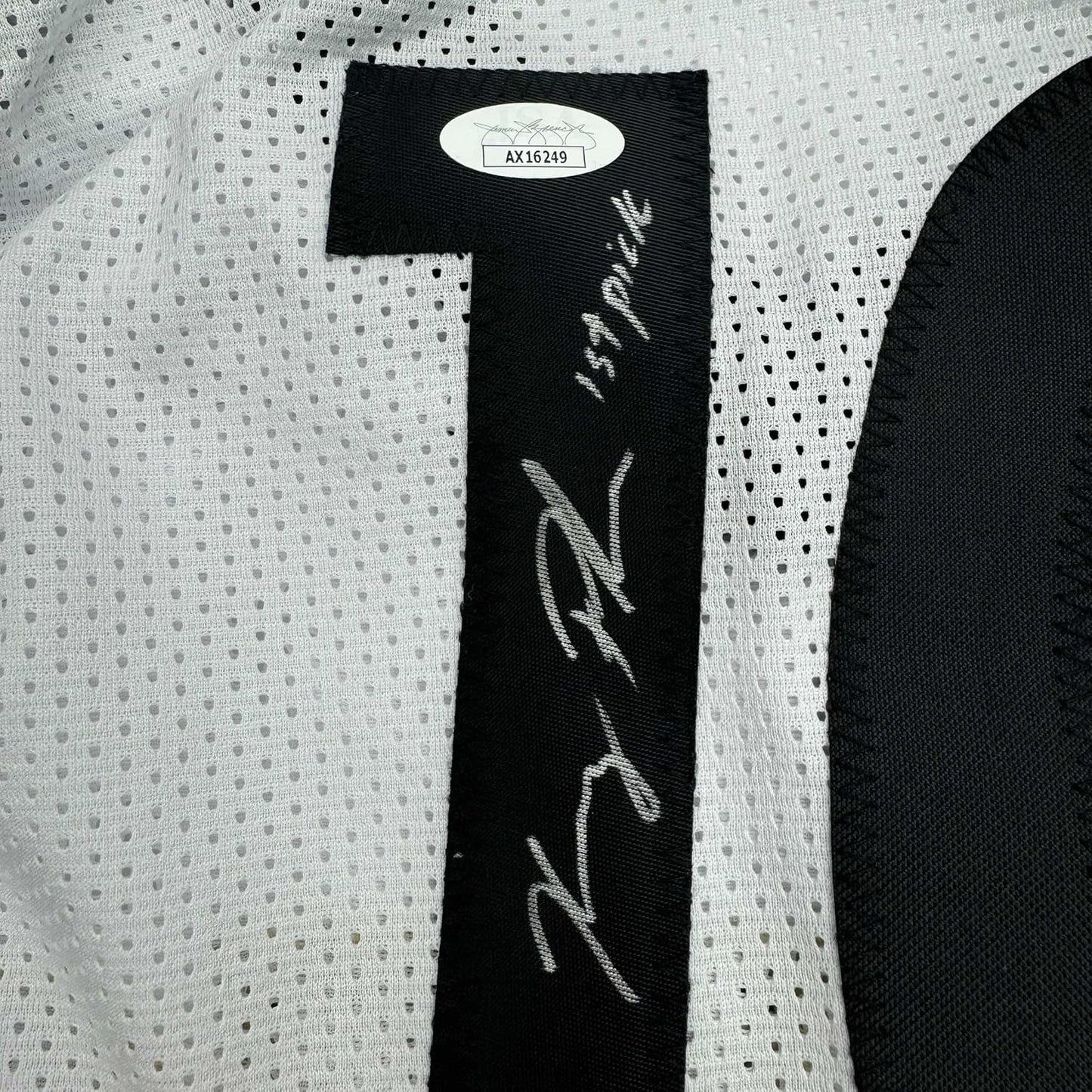 Framed Autographed/Signed Kelsey Plum 35x39 "1st Pick" Las Vegas White Basketball Jersey JSA COA